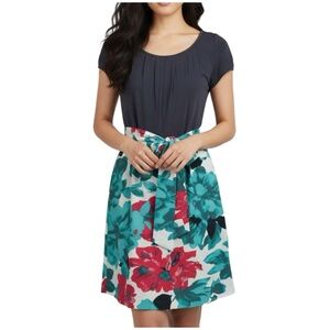 The Limited Tie Front Floral Dress